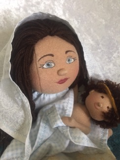 Mary and Baby Jesus dolls